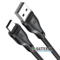 Кабель ACEFAST C8-04 USB-A to Type-C 3A, довжина 1.2м, чорний
