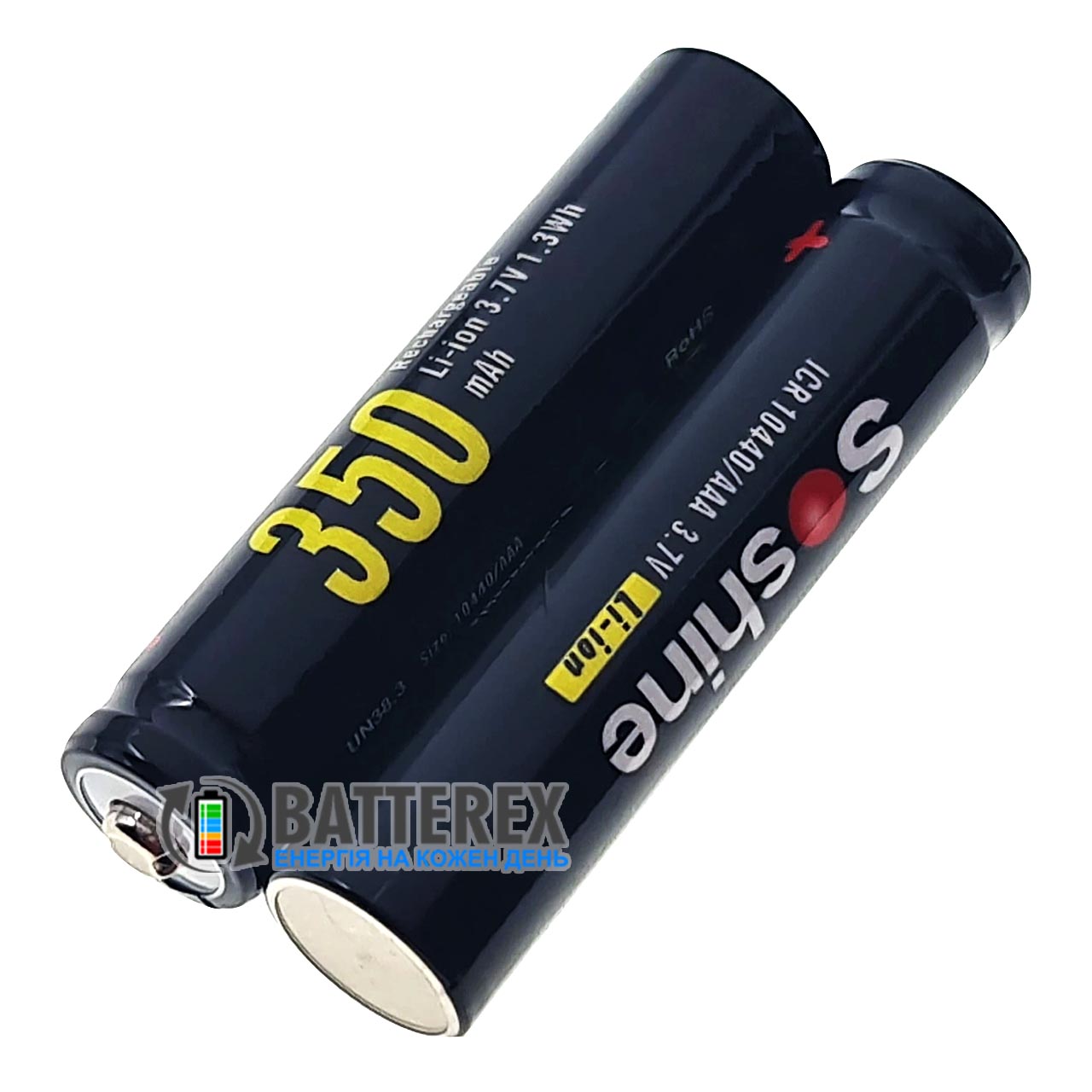 10440 AAA Soshine INR 350 mAh 3.7V 2A