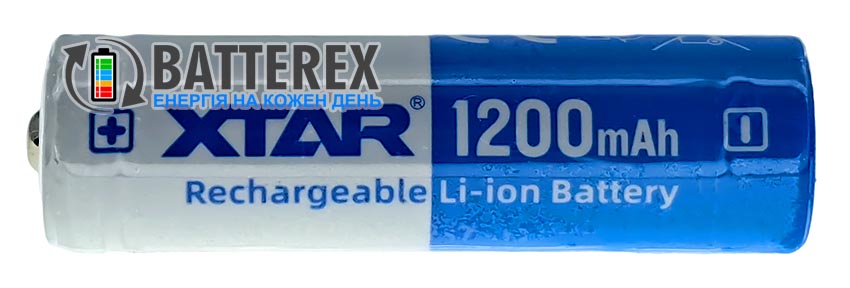 14500 XTAR 1200mah 3.7V 2.5A Protected