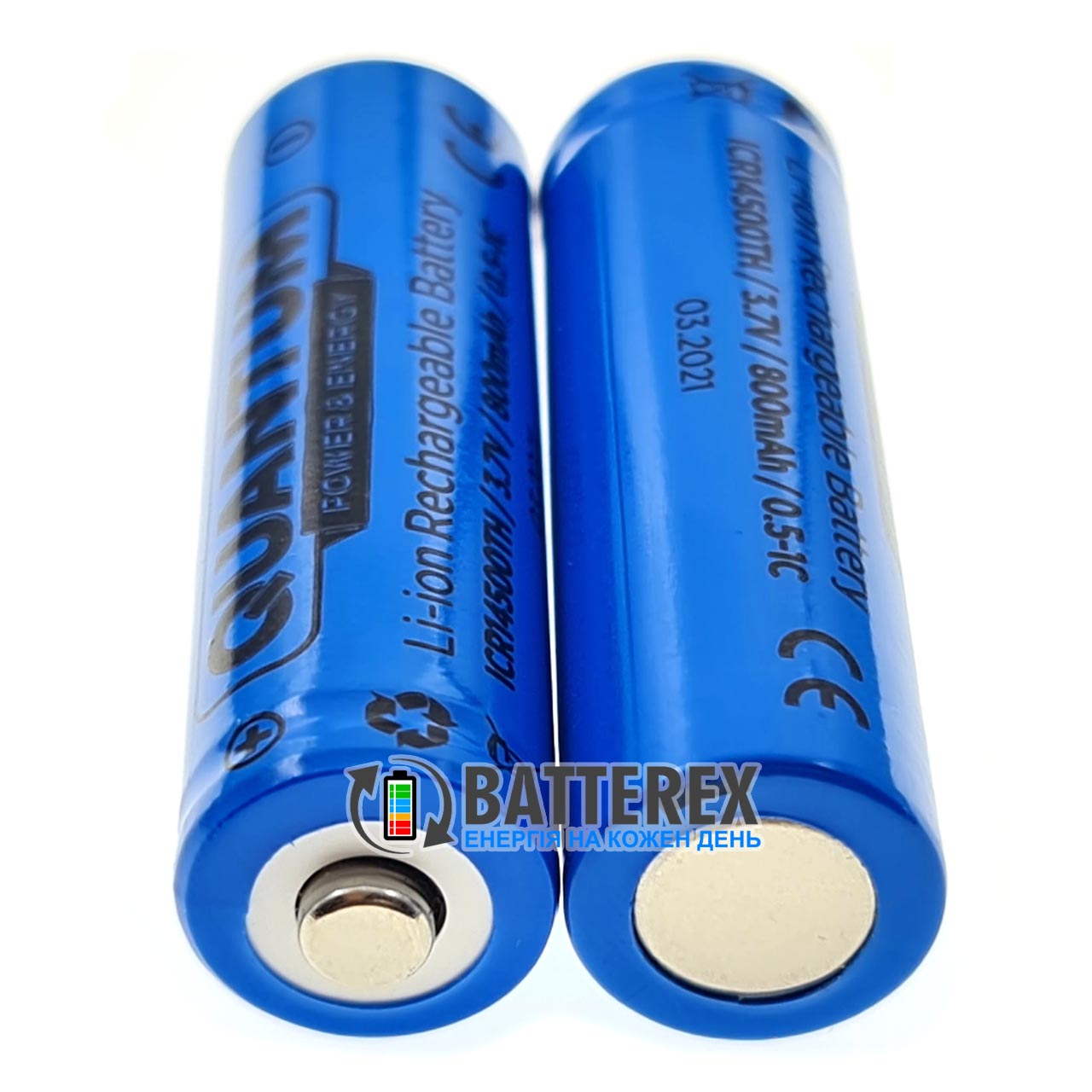 Купить аккумулятор 14500  Quantum 800mah без защиты