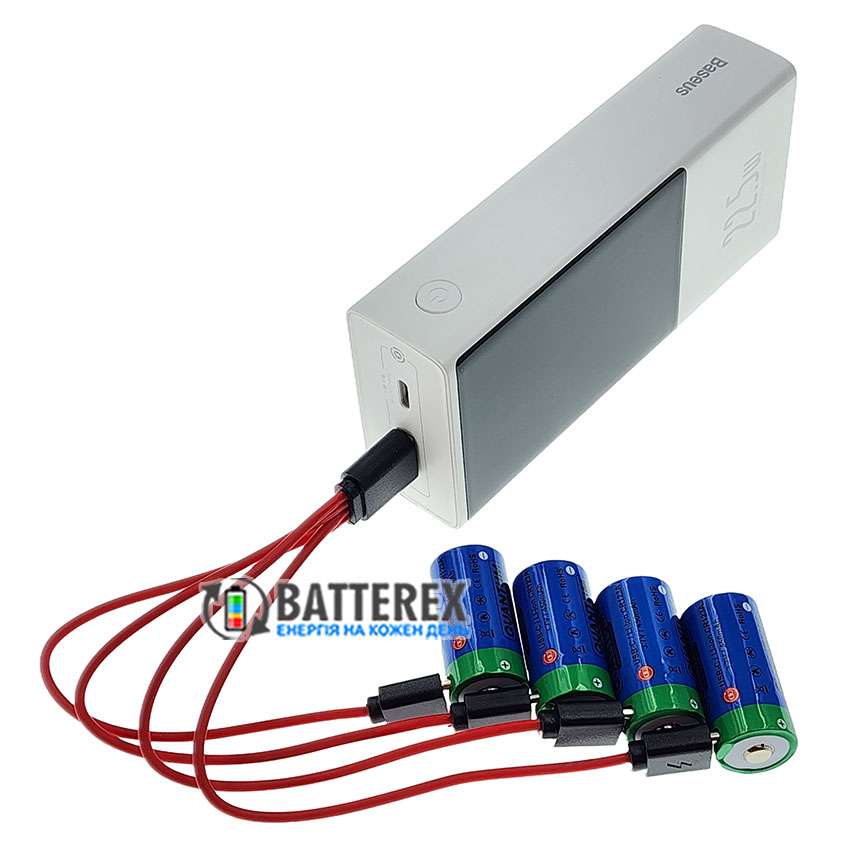 Аккумуляторы 16340 Quantum 450mah USB Type-C