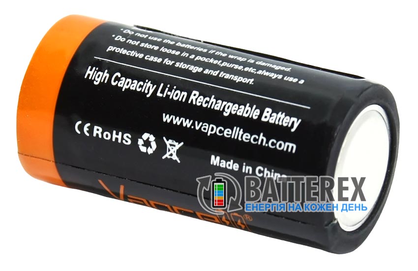 Акумулятори 16340 CR123A Vapcell 950mah