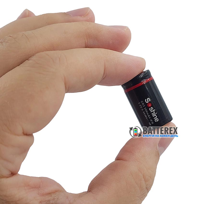 Аккумулятор CR2 15266 Soshine 300mah LiFePO4 3.2V
