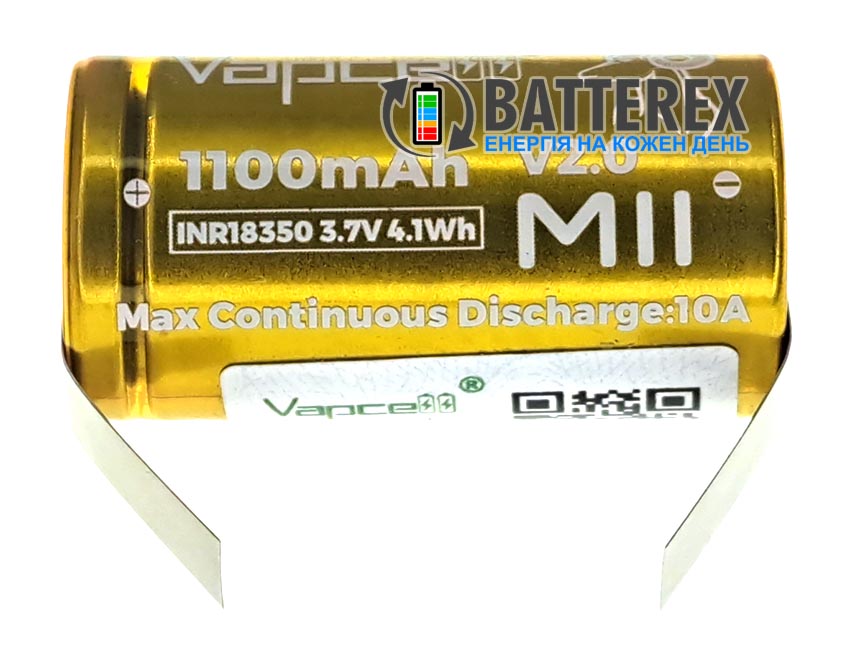 18350 Vapcell M11 V2.0 под пайку