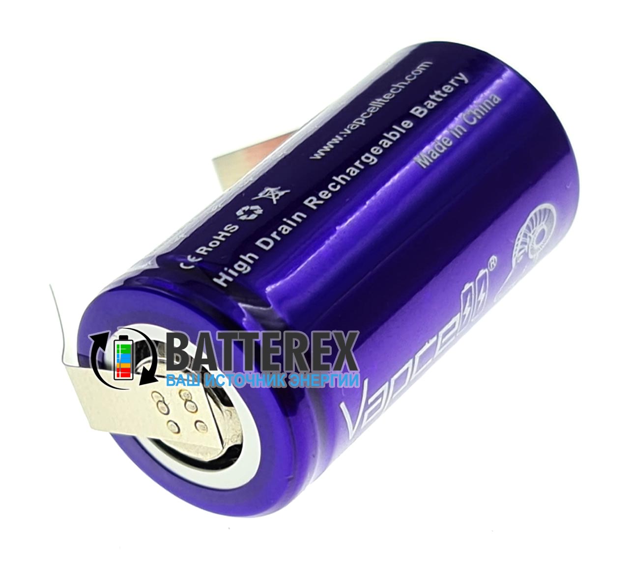 18350 Vapcell M11 INR 1100mah 3,6V 9A высокотоковый под пайку