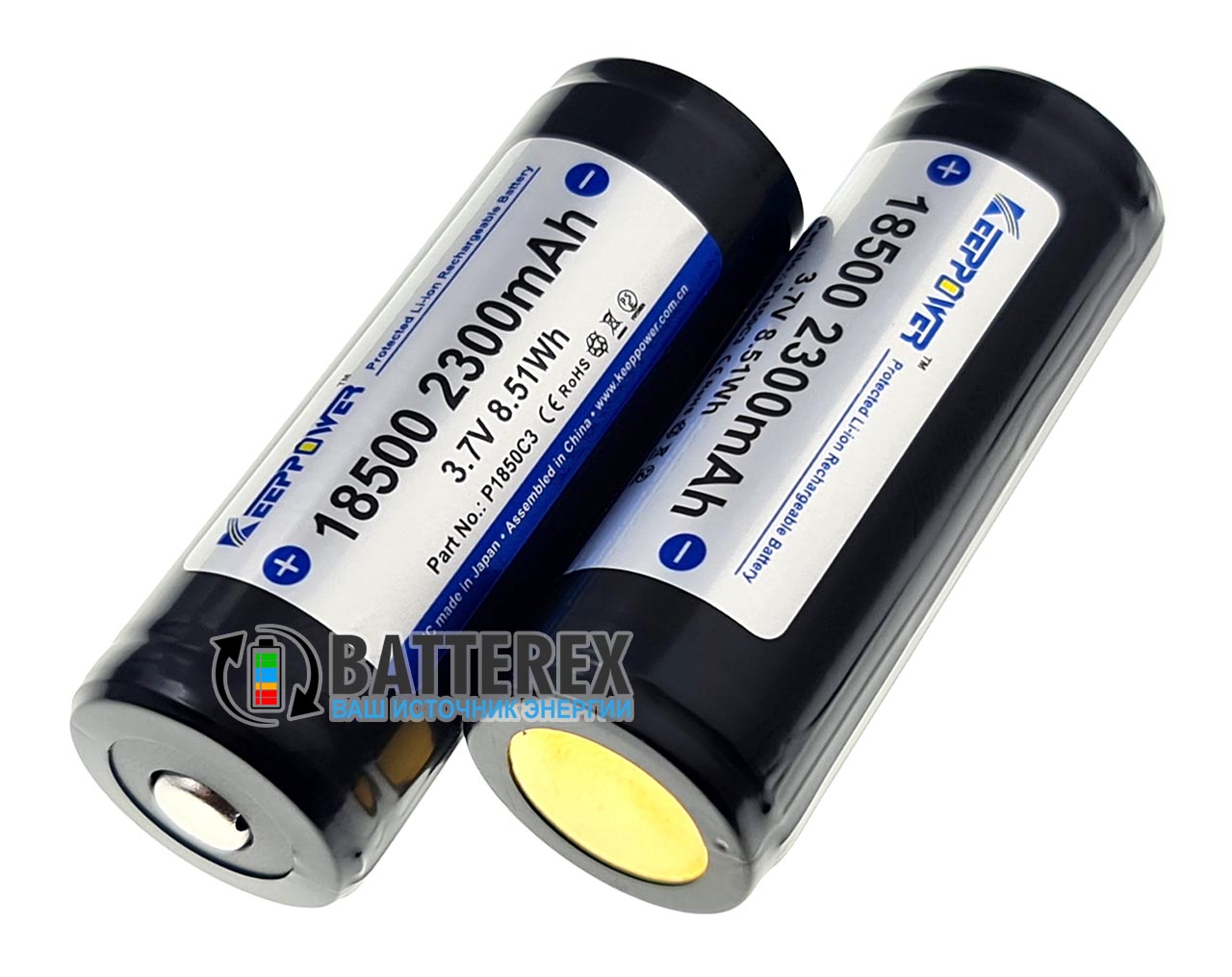 18500 Keeppower 2300mah 3.7V 4A Protected
