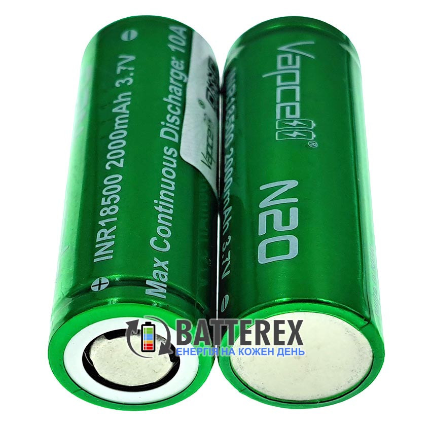 18500 Vapcell INR N20 2000mah 3.7V 10A