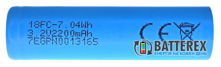 18650 LiFePO4 JGNE JGCFR18650 2200mah 3.2V 6.6A
