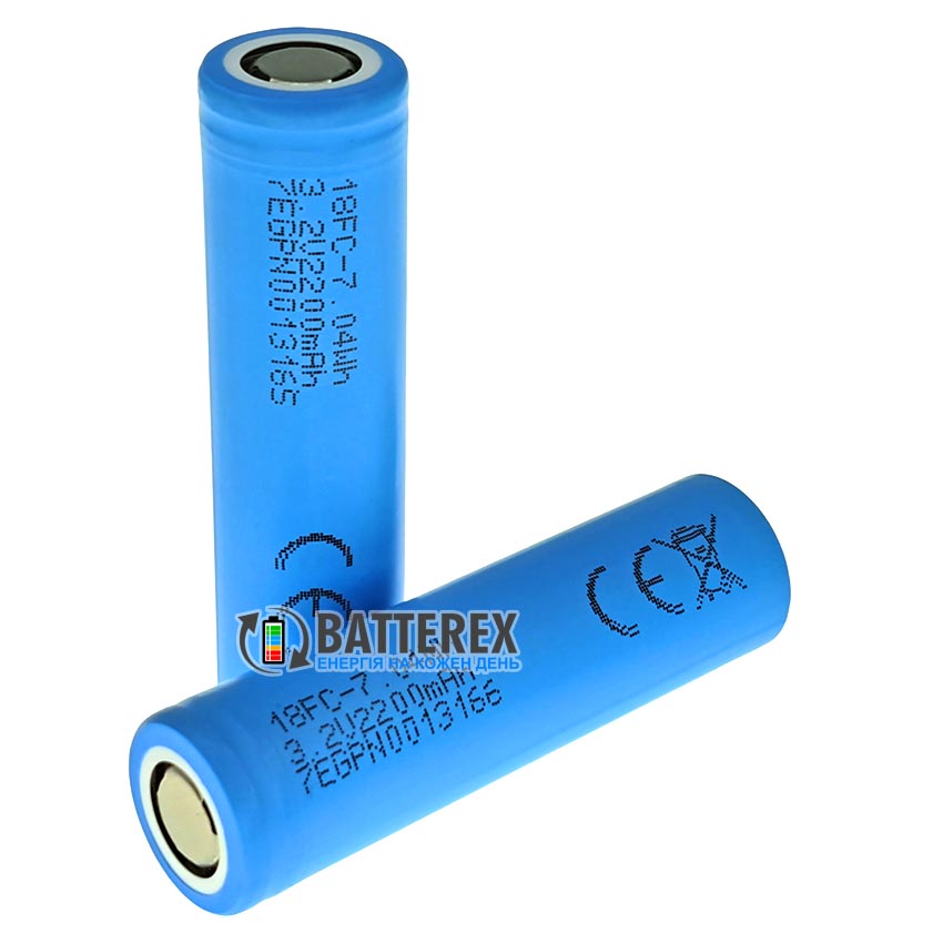 Аккумулятор 18650 LiFePO4 JGNE JGCFR18650 2200mah 3.2V 6.6A