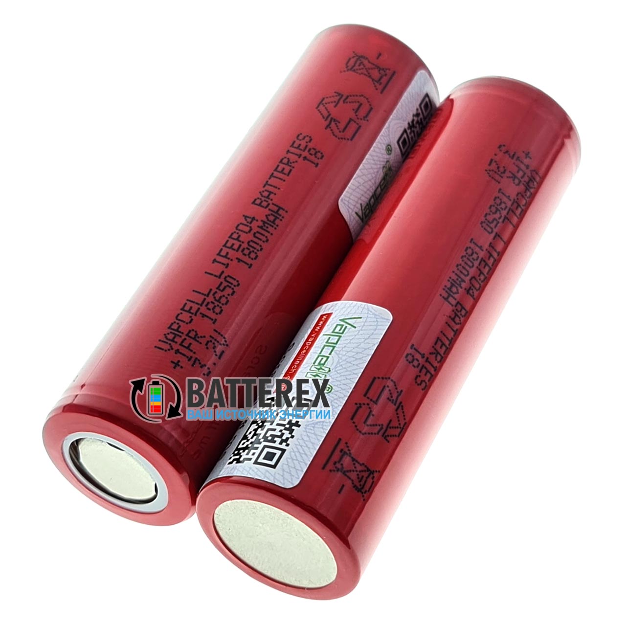Аккумулятор 18650 Vapcell IFR 1800mah 3.2V LiFePO4 без защиты
