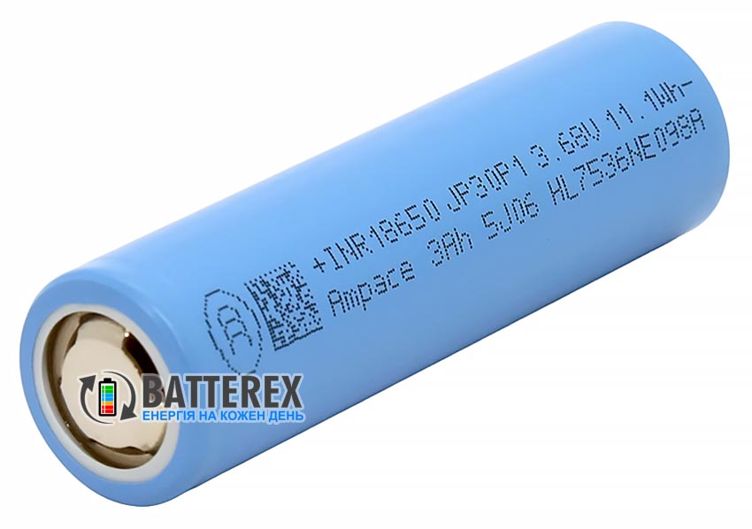 18650 Ampace INR18650-JP30P1 3000mAh 3.7V 36A