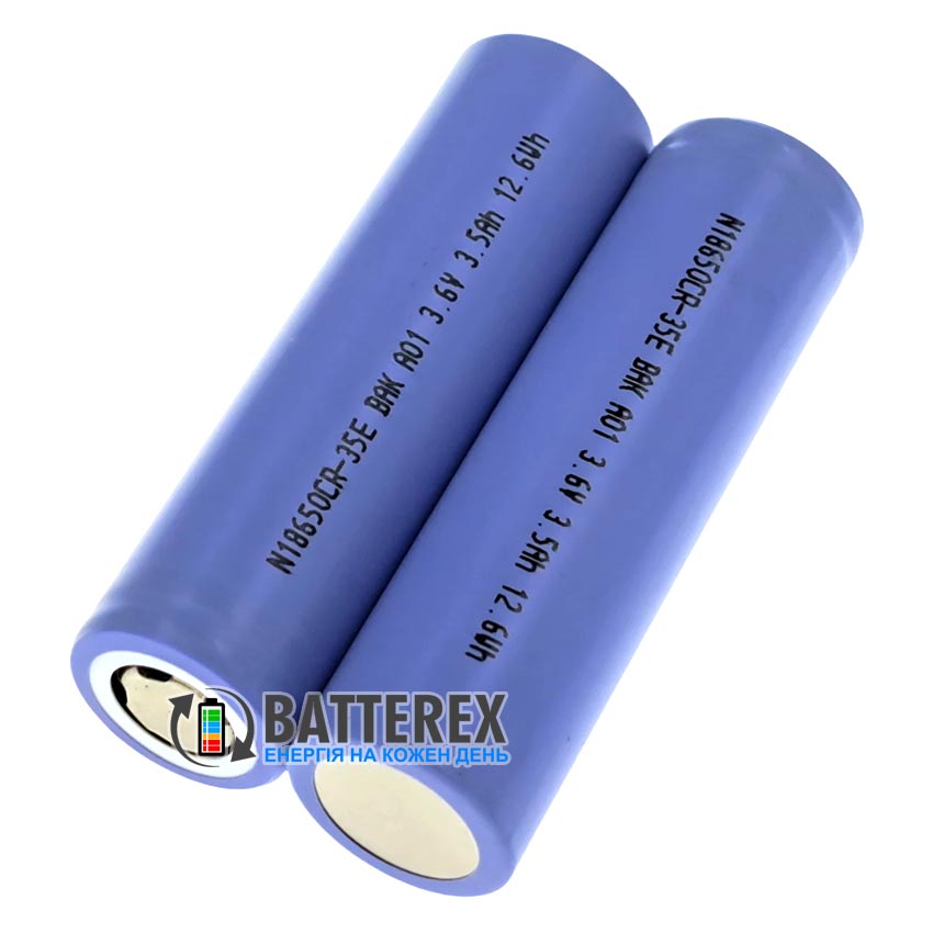 Акумулятор Li-ion 18650 BAK 3500mah 10.5A Акумулятор Li-ion 18650 BAK 3500mah 10.5A