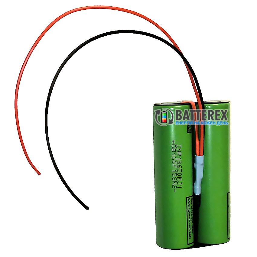 Збірка 1S2P 3.7V 7000mah 10A з платою BMS із 2 акумуляторів 18650 LG MJ1 3500mah