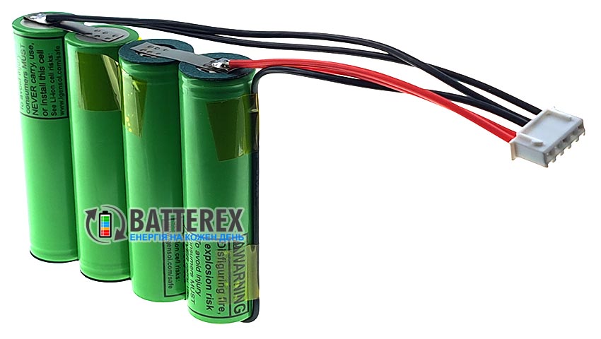 Збірка 2S2P 8.4V 7000mah із дротами та конектором 5-pin із 4х акумуляторів 18650 LG INR18650 MJ1 3500mah для UPS