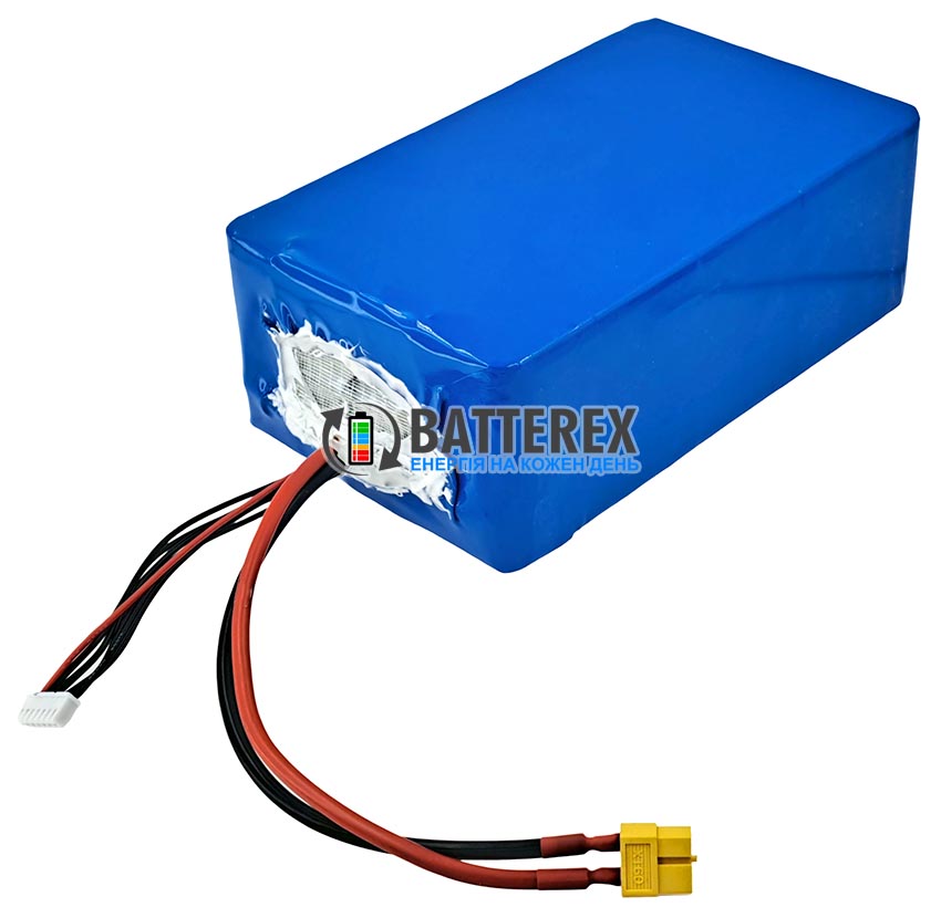 Батарея 6S10P 35000mah 21.6-25.2V 100A из 60 аккумуляторов 18650 LG INR MJ1 3500mah для БПАК Лелека