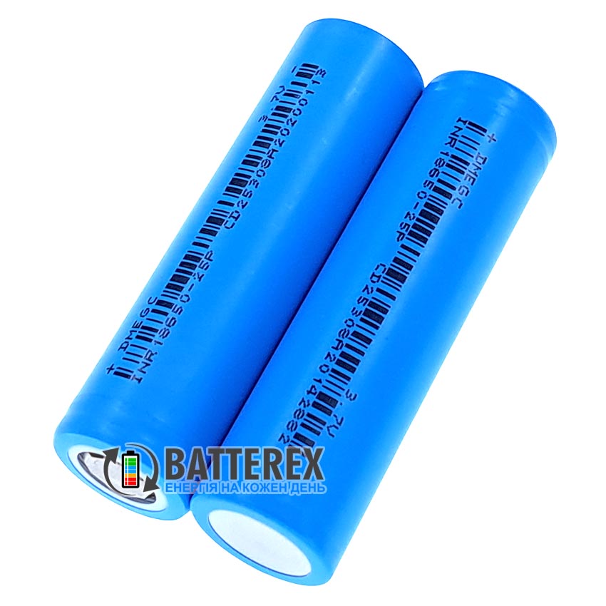 18650 аккумулятор высокотоковый DMEGC INR 25P 2500mah 3.7V постоянный ток 35A