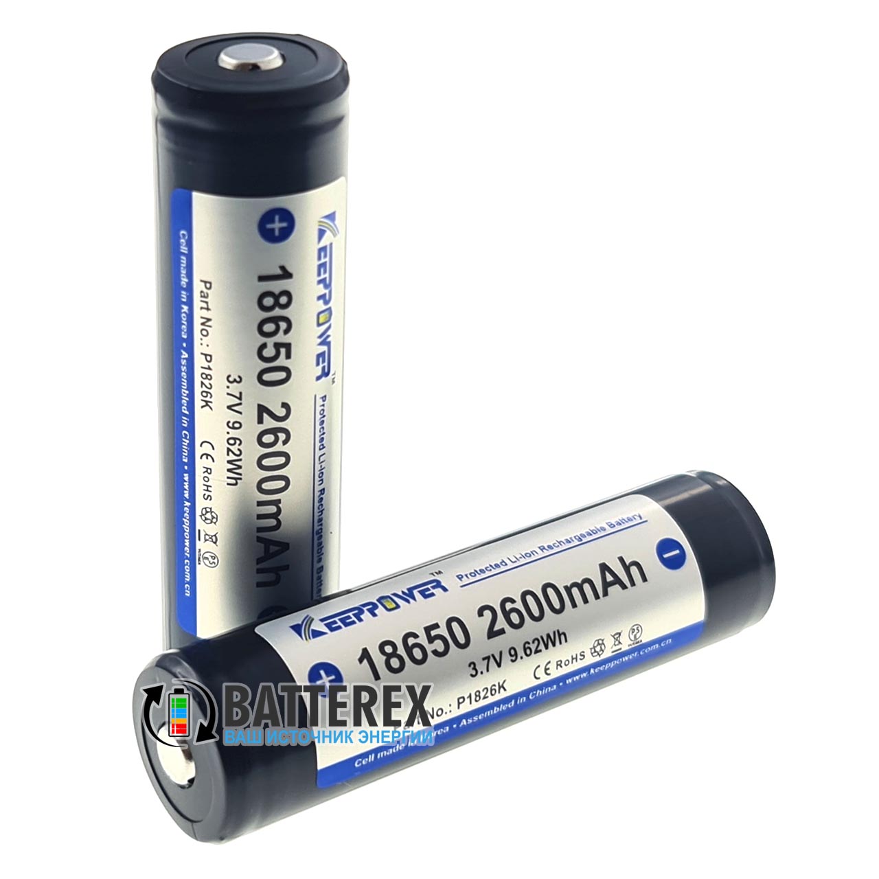18650 KeepPower 2600mah 3,7V Protected 18650 KeepPower 2600mah 3,7V Protected