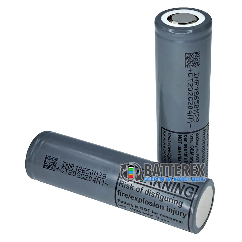 Аккумуляторы 18650 LG M29 2850mah