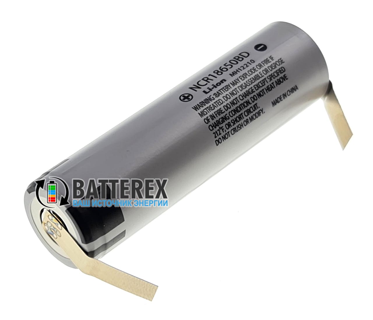 18650 Panasonic NCR18650BD 3200mah 3.6V 10A із виводами під пайку