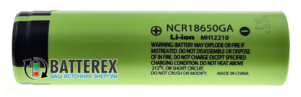 18650 Panasonic NCR18650GA 3500mah 3,7V 10A - Оригинал - 2021 год