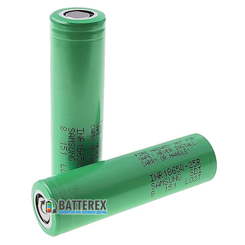 Аккумуляторы 18650 Samsung INR18650-25R 2500mah
