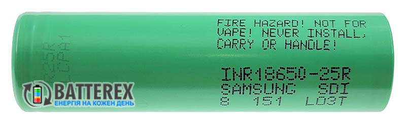 18650 Samsung INR 25R 2500