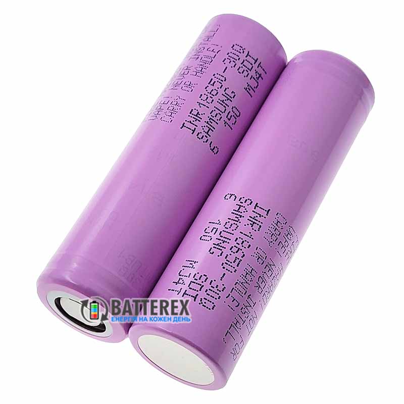 Аккумулятор Li-ion 18650 Samsung INR 30Q 3000mah 3.6V 15А высокотоковый