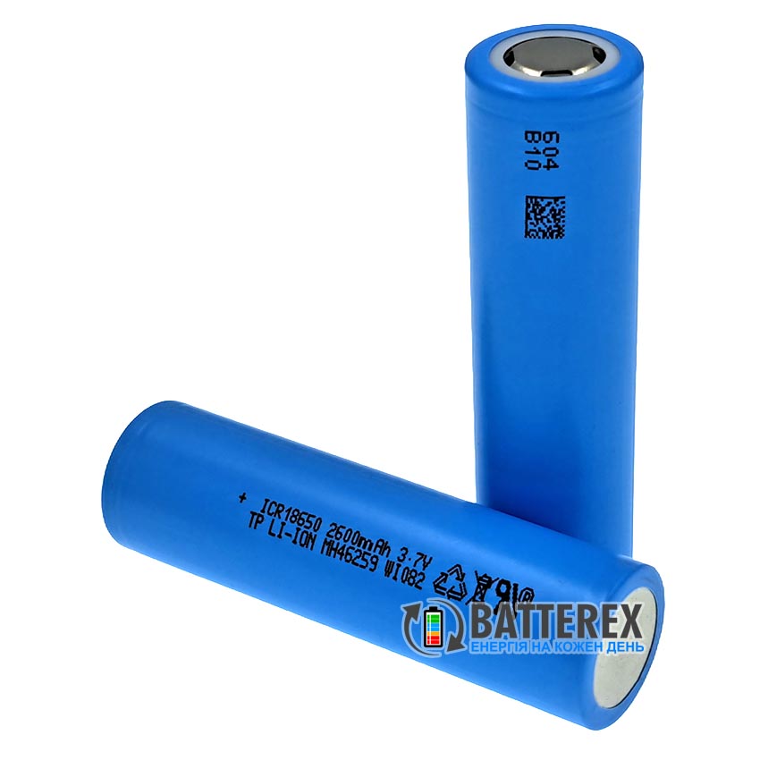 Акумулятор 18650 TP Tenpower INR18650-26ME 2600mAh 3.6V високотоковий 15A Акумулятор 18650 TP Tenpower INR18650-26ME 2600mAh 3.6V високотоковий 15A