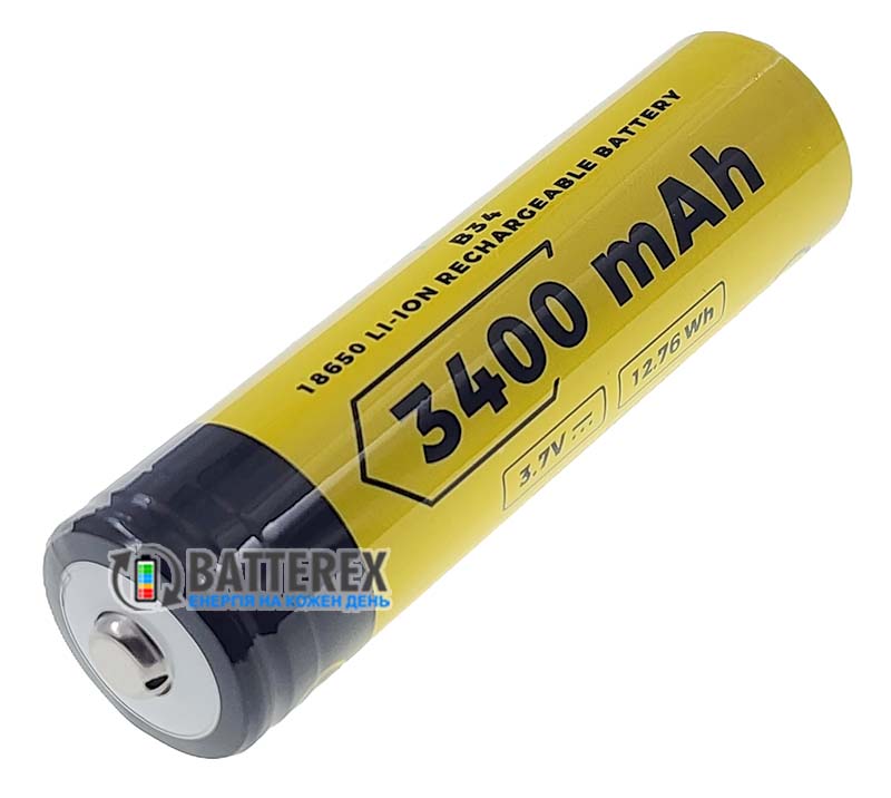 18650 Vapcell INR B34 3400mah 3.6V 10A Button Top