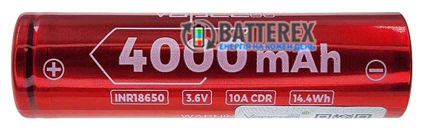 18650 Vapcell INR18650 N40 4000mAh 3.6V 10A