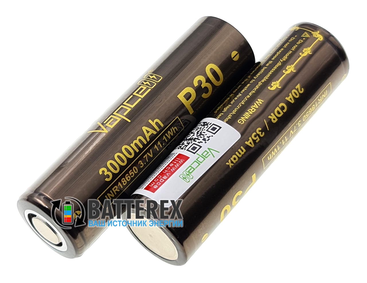 18650 Vapcell INR P30 3000mah 3.7V 20A высокотоковый - аналог LG HG2