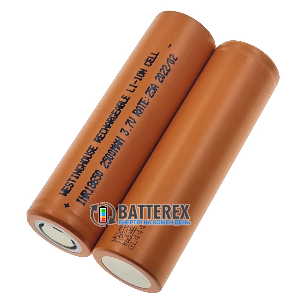 Аккумулятор 18650 высокотоковый Westinghouse INR18650 2500mah постоянный ток до 25A