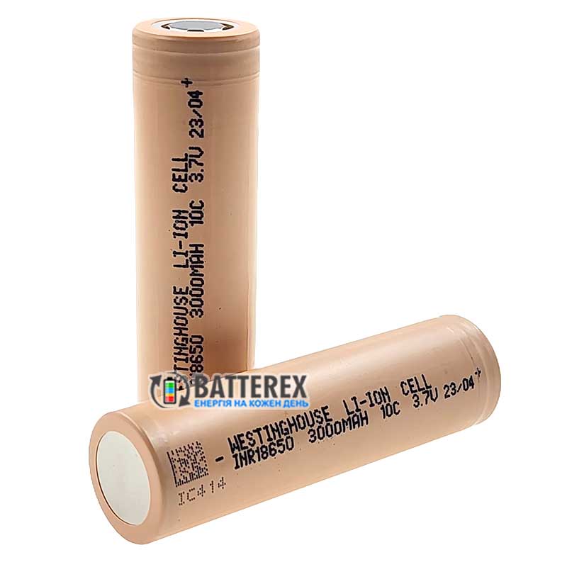 Аккумулятор 18650 Westinghouse INR18650 3000mah 3.7V 30A высокотоковый