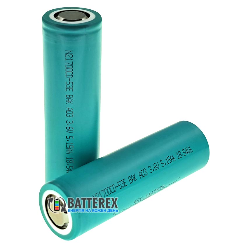 21700 BAK N21700CD-53E 5300mAh 3.6V 10.3A