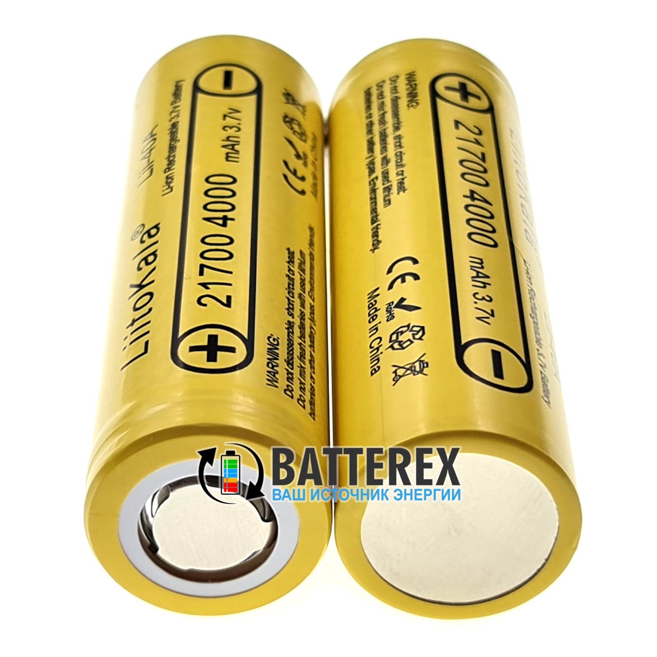 Аккумулятор 21700 Liitokala Lii-40A 4000mah 3.7V 15A высокотоковый - Оригинал