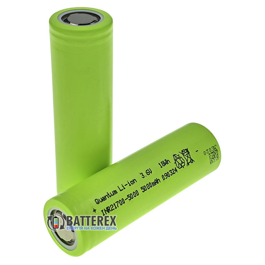 Акумулятор високотоковий 21700 Quantum INR21700FH 5000mah 3.6V 5C 25A