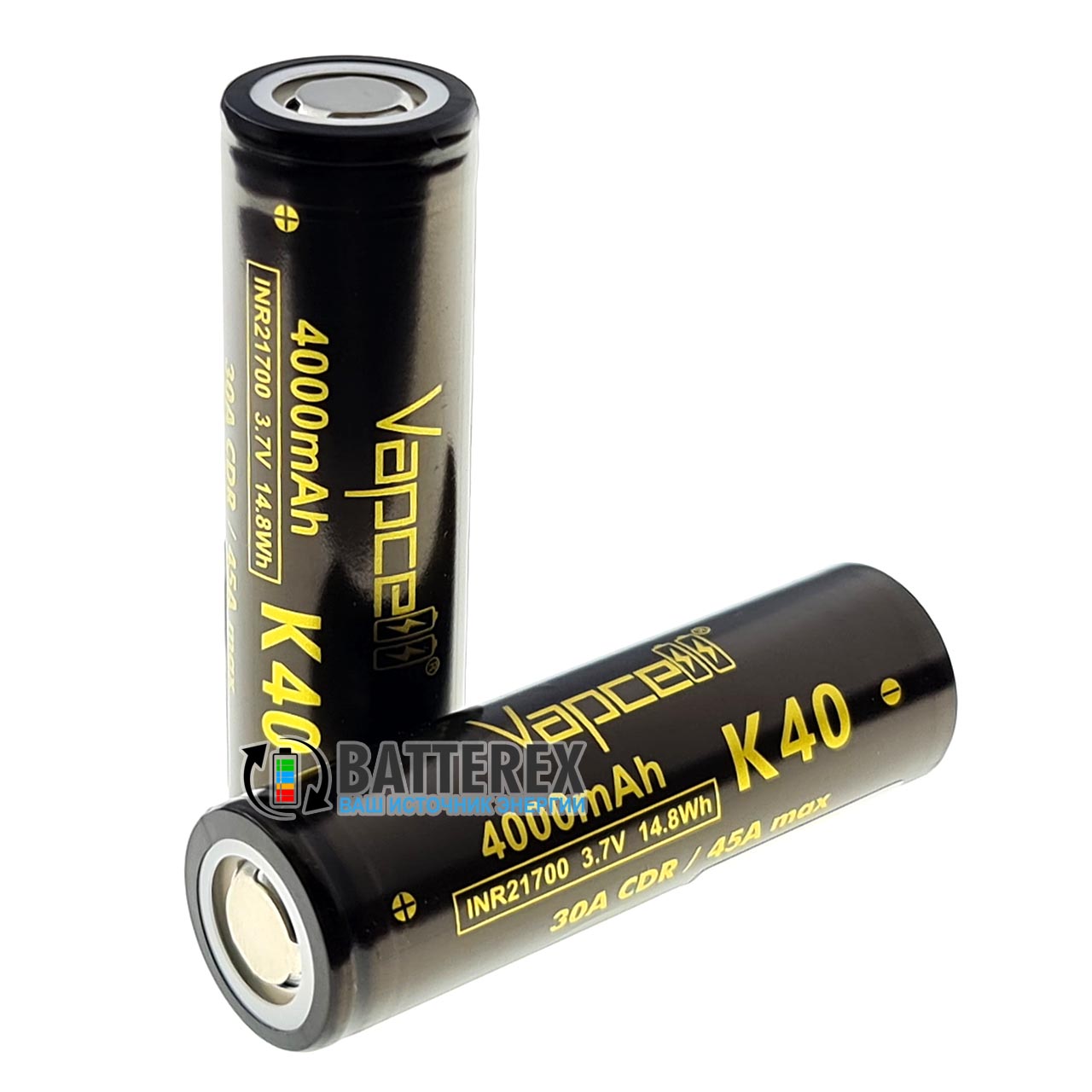 Аккумулятор 21700 Vapcell K40 3.7V 4000mah Аккумулятор 21700 Vapcell K40 3.7V 4000mah