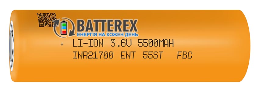 21700 ENT INR21700-55ST 5500mAh 3.6V 50A