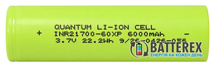 21700 Quantum INR21700-60XP 6000mAh 3.6V 60A