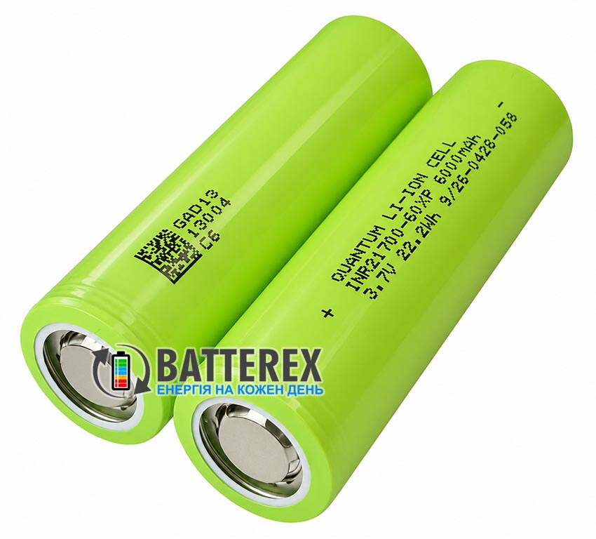 21700 Quantum INR21700 60XP 6000mah 3.6V 60A