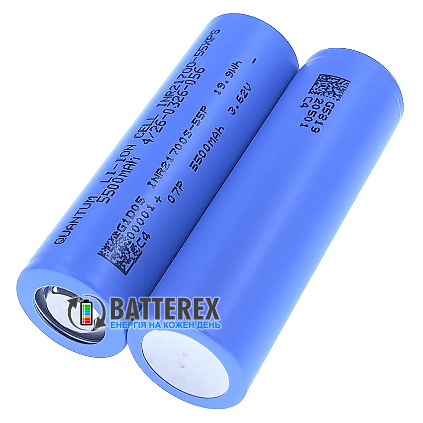 21700 Quantum INR21700-55XPS 5500mah 3.6V 70A