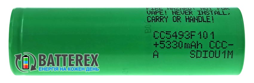 21700 Samsung INR21700-CC5493F101 58E SDI 5500mah 10.7A