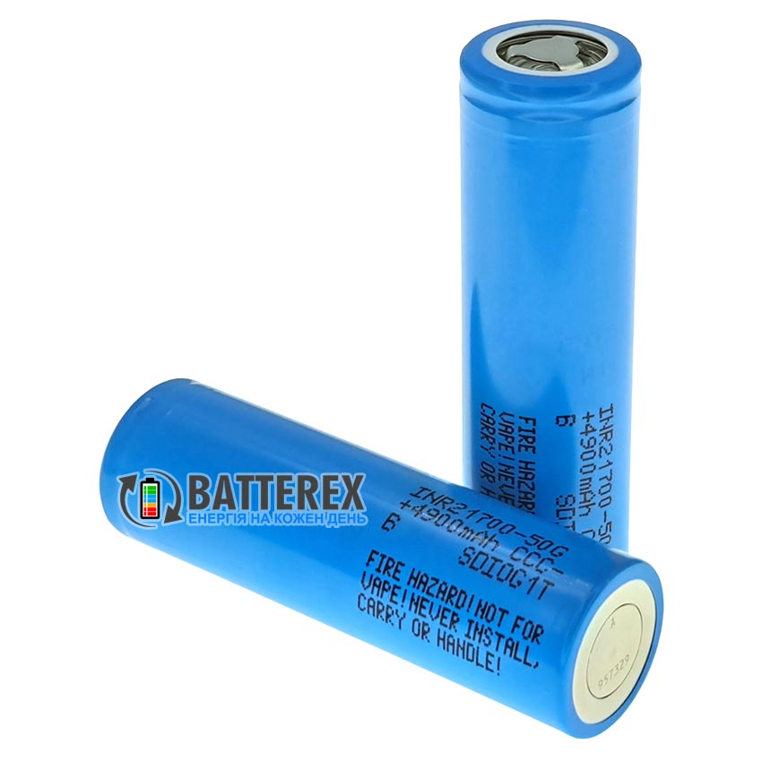 Аккумулятор Li-ion 21700 Samsung INR21700-50GB SDI 5000mah 3.6V 10A