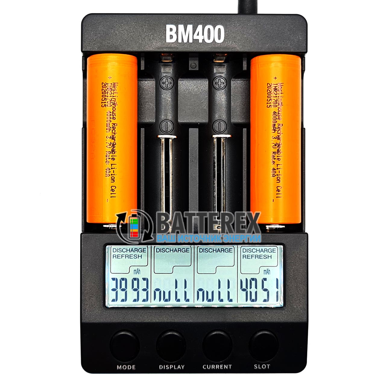 тест 21700 Westinghouse INR21700 4000mah 3.7V 40A