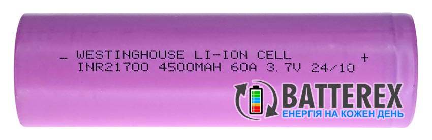 21700 Westinghouse INR21700 4500mAh 3.7V 60A