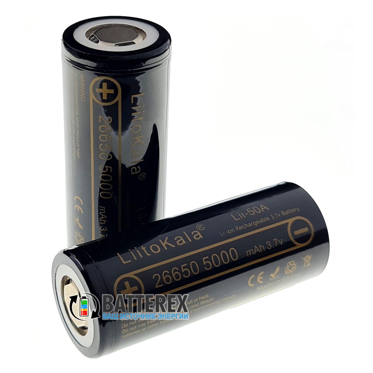 Аккумулятор 26650 Liitokala Lii-50A INR 5000mah 