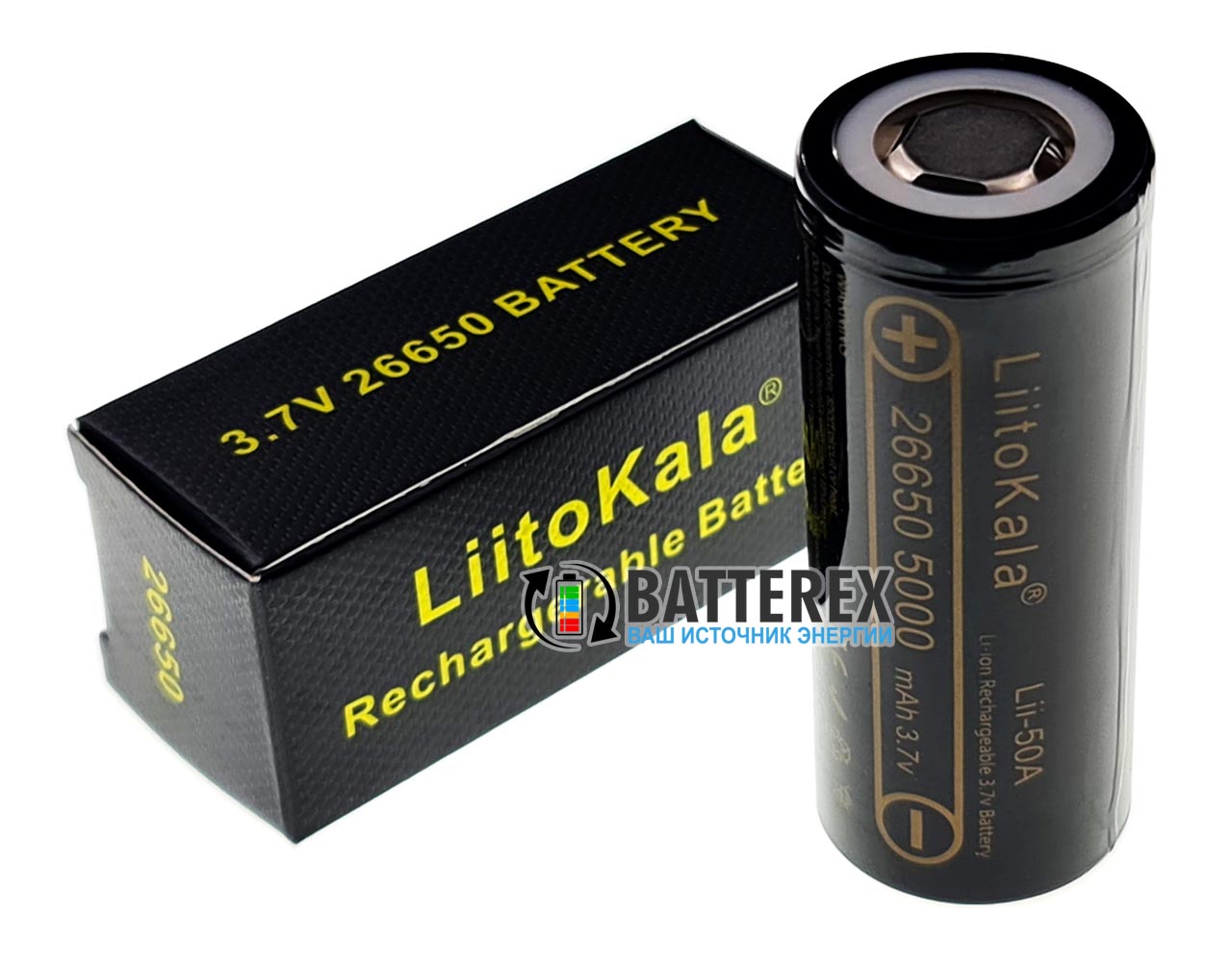 Аккумулятор 26650 Liitokala Lii-50A INR 5000mah 