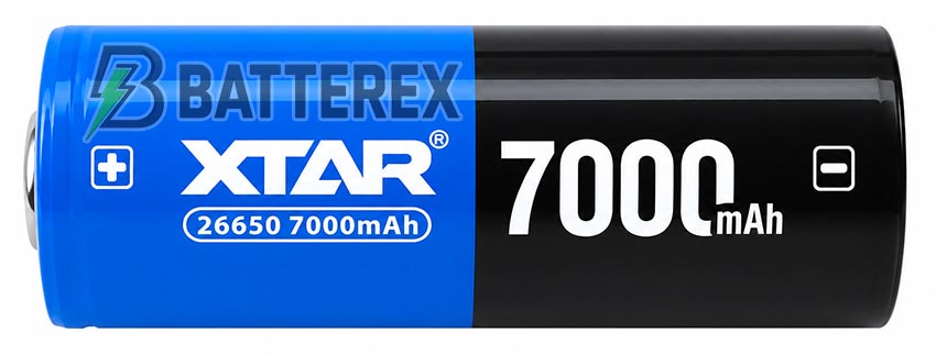 26650 XTAR 7000mah 3.6V 10A Protected