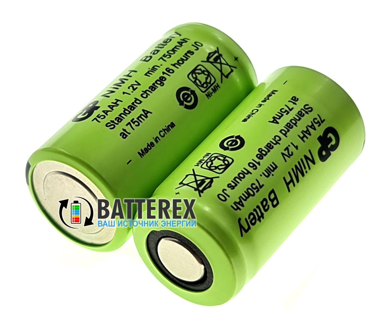 Аккумулятор 2/3 AA GP 750mah 1.2V