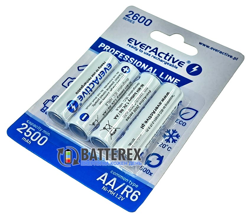 АА акумулятори EverActive 2600mah АА акумулятори EverActive 2600mah